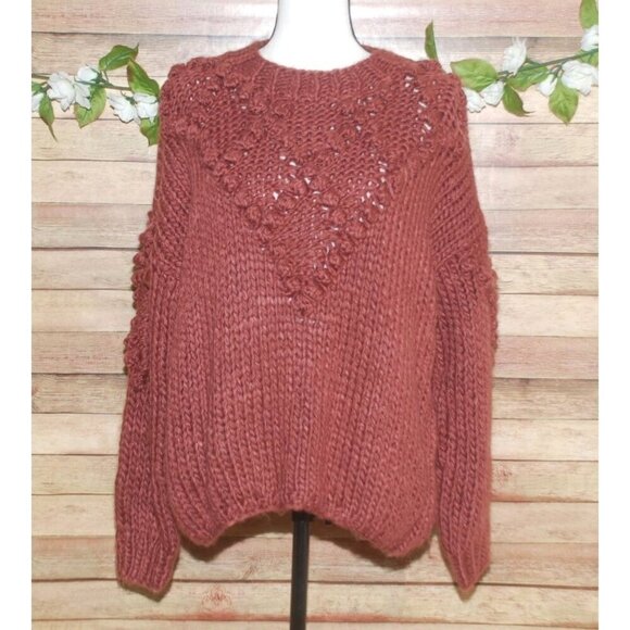 Amaryllis Ladies Chunky Knit PullovSweater Size XL Pullover Casual Cozy Oversize - Picture 1 of 8